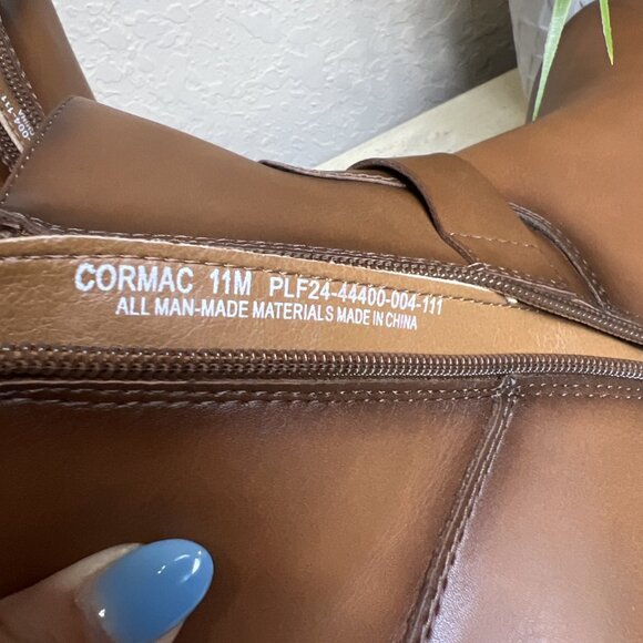 Womens Frye & Company Cormac Tawney Brown Moto Booties - Picture 9 of 12